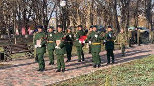 На Ставрополье с воинскими почестями захоронены останки красноармейца Павла Погожева, найденные в ходе поисковых работ при поддержке фонда «Новотранс -5П»